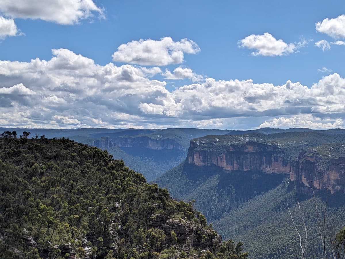 Mountain valley view
